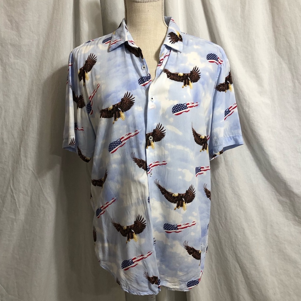 Vintage Demin Flower Button Up